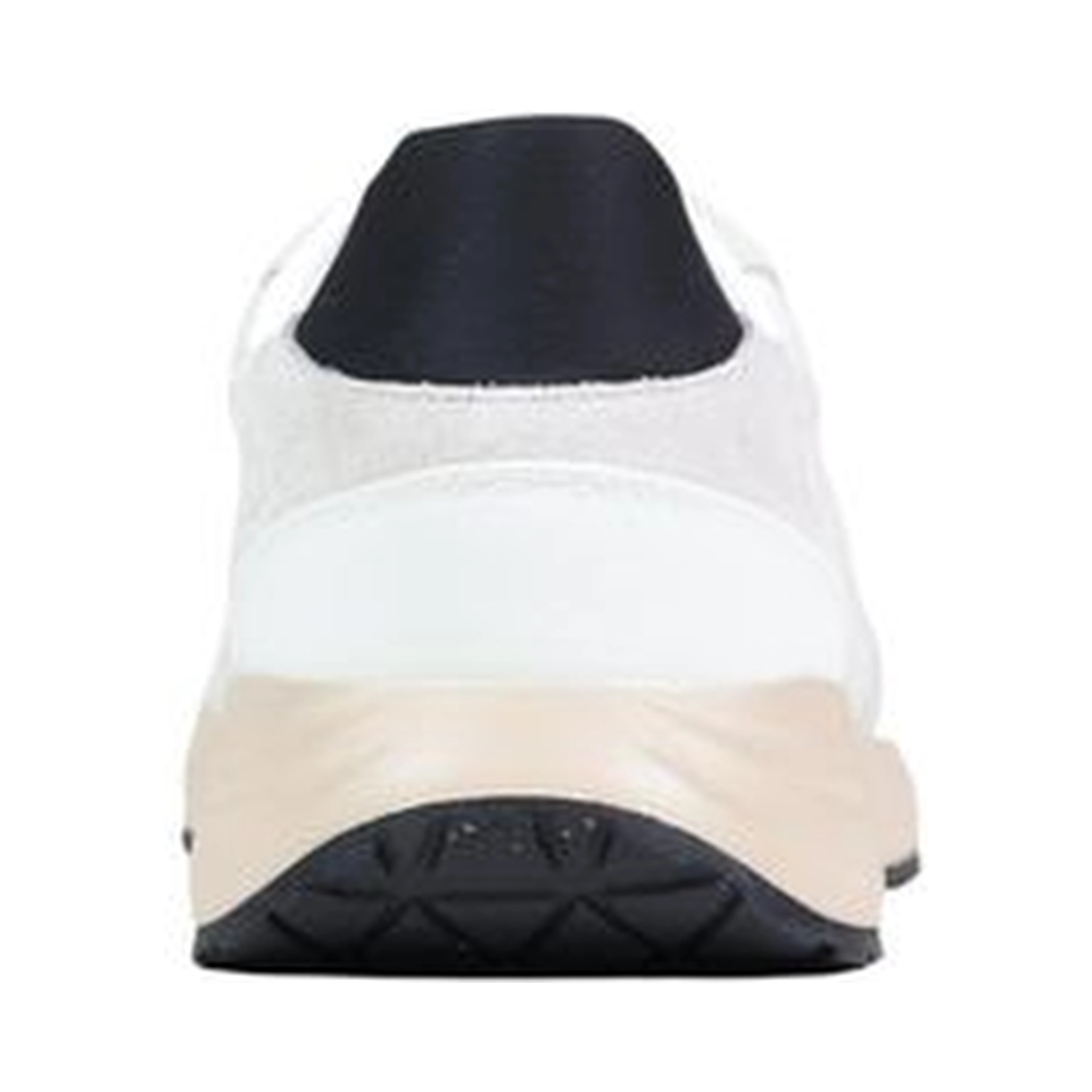 White Polyester Athletic Sneakers