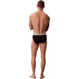 Black And White Recycled Polyester Briefs