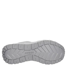 Silver Polyester Chunky Sneakers