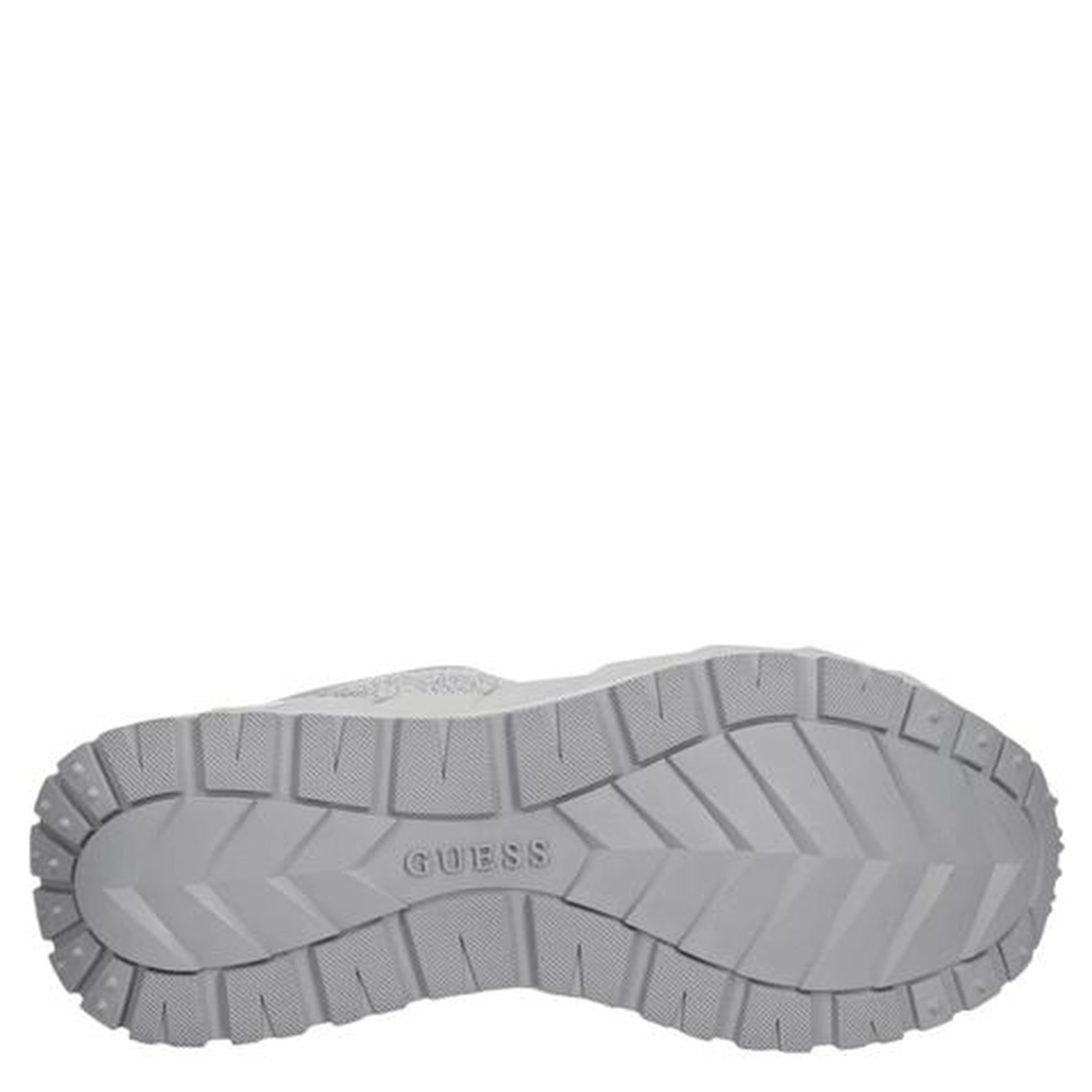Silver Polyester Chunky Sneakers