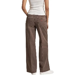 Beige Lyocell Flared Pants