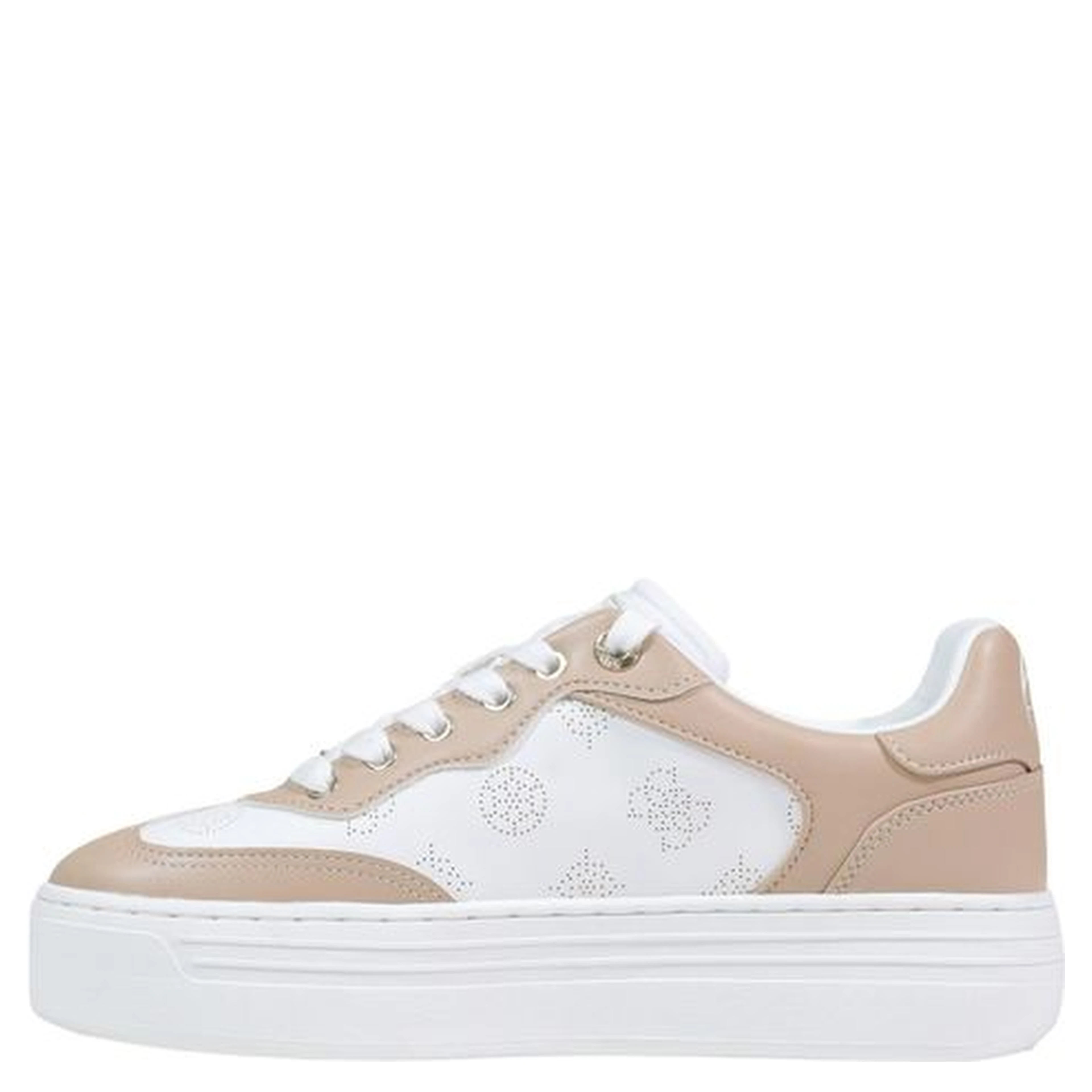 Beige Polyethylene Low Top Sneakers
