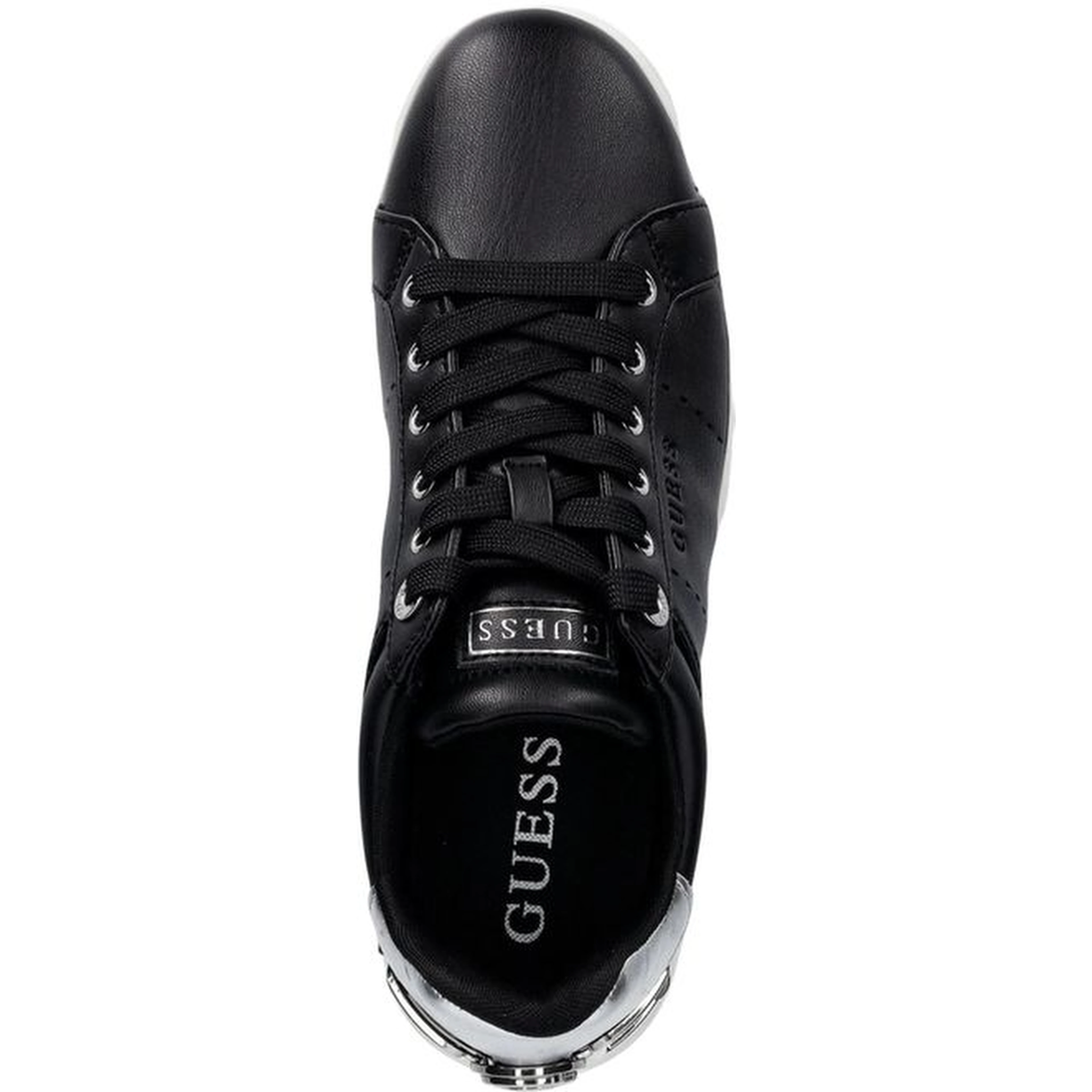 Black Polyethylene Platform Sneakers
