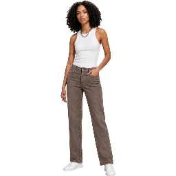 Beige Lyocell Flared Pants