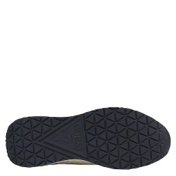 White Polyester Athletic Sneakers