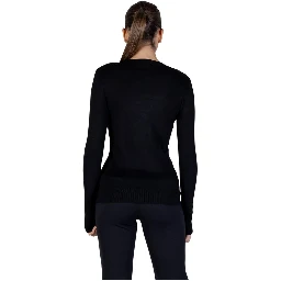 Black Viscose Sweatshirt