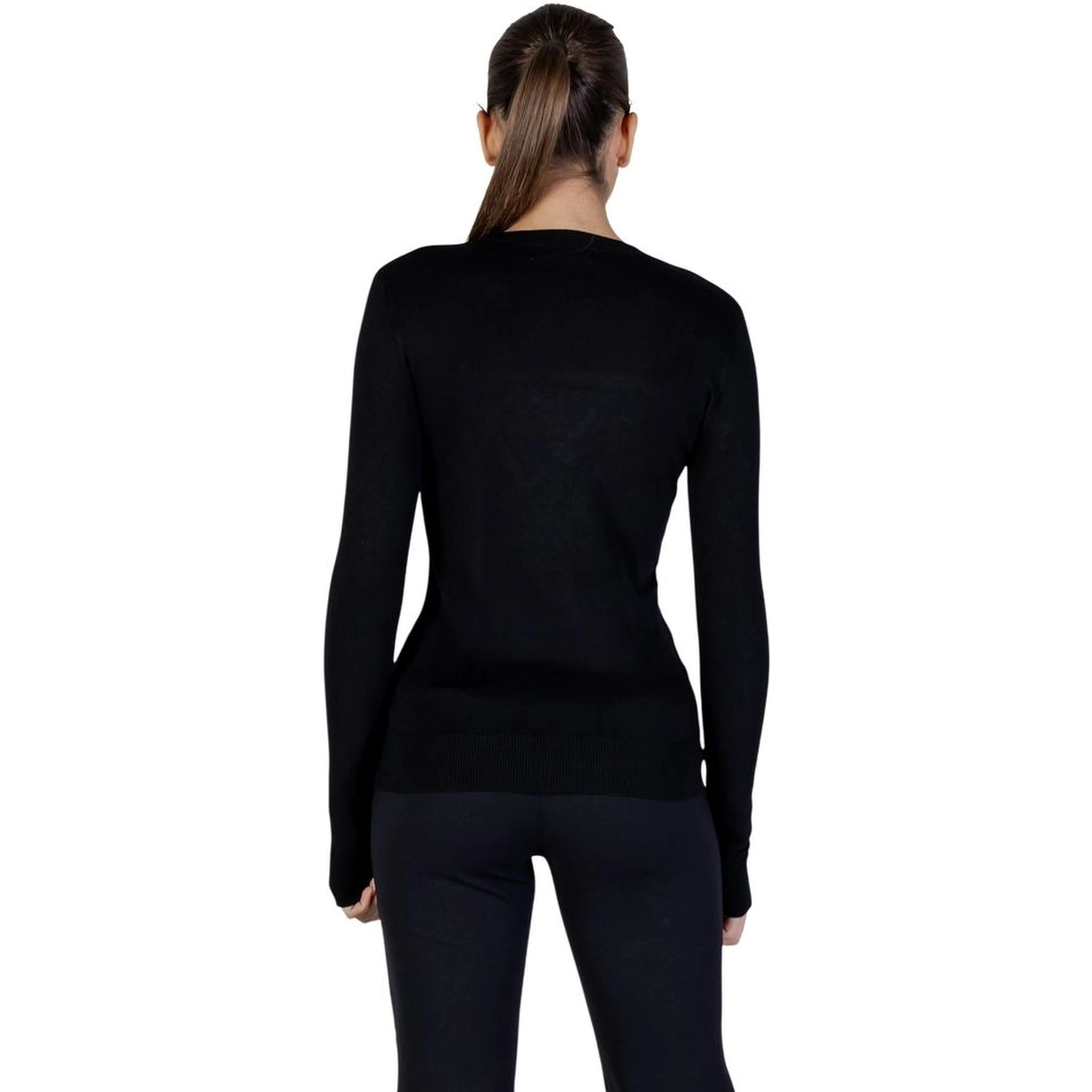 Black Viscose Sweatshirt