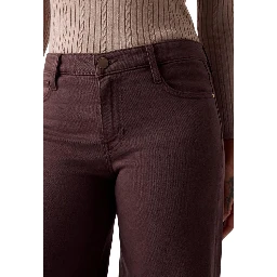 Brown Lyocell Flared Pants
