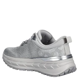 Silver Polyester Chunky Sneakers