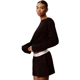 Black Cotton Set Sleepwear