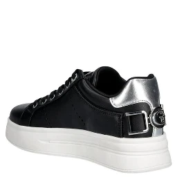 Black Polyethylene Platform Sneakers