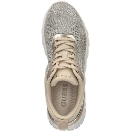 Gray Polyester Chunky Sneakers