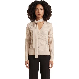 Gold Viscose Sweatshirt