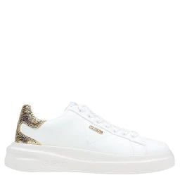 White Leather Low Top Sneakers