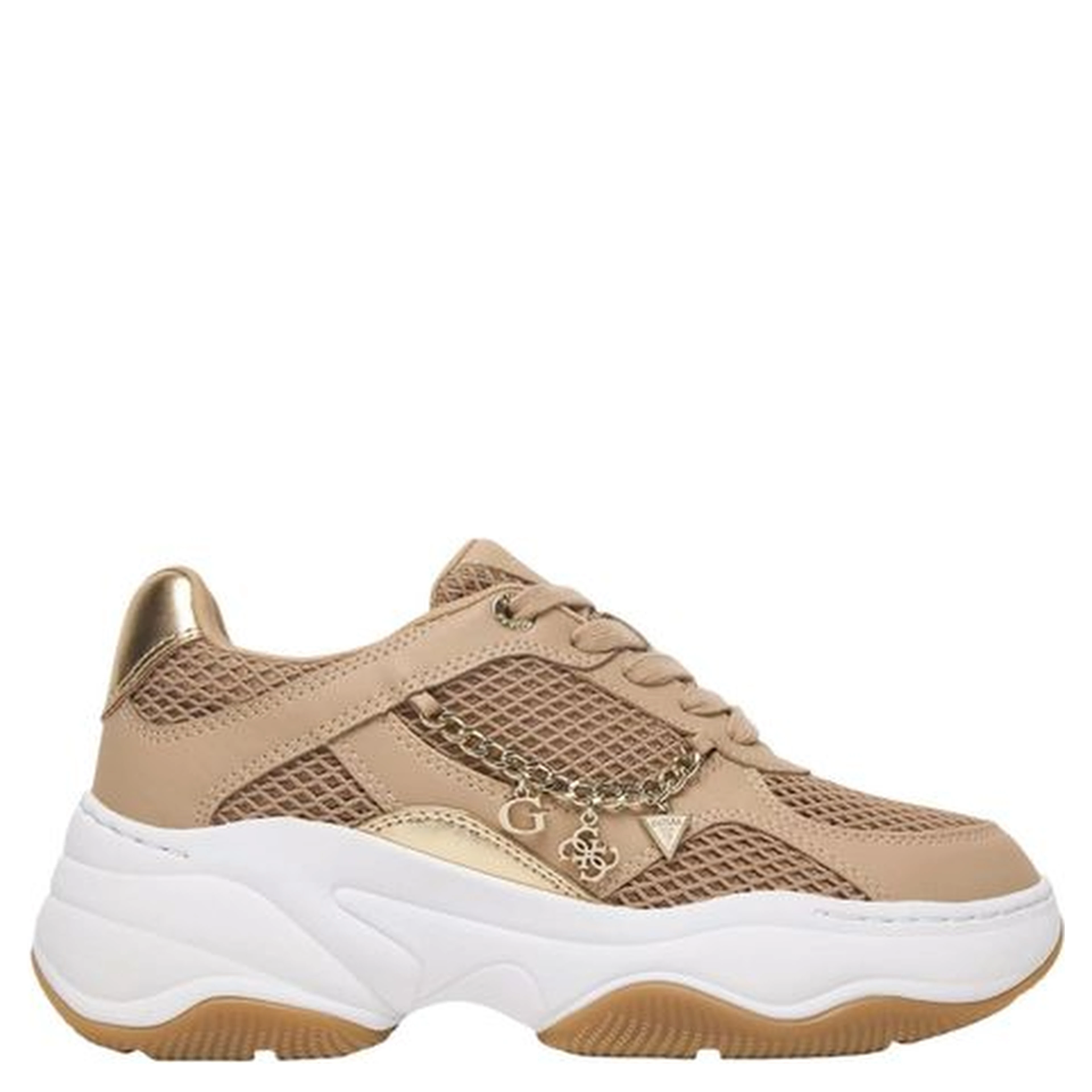 Beige Polyethylene Chunky Sneakers