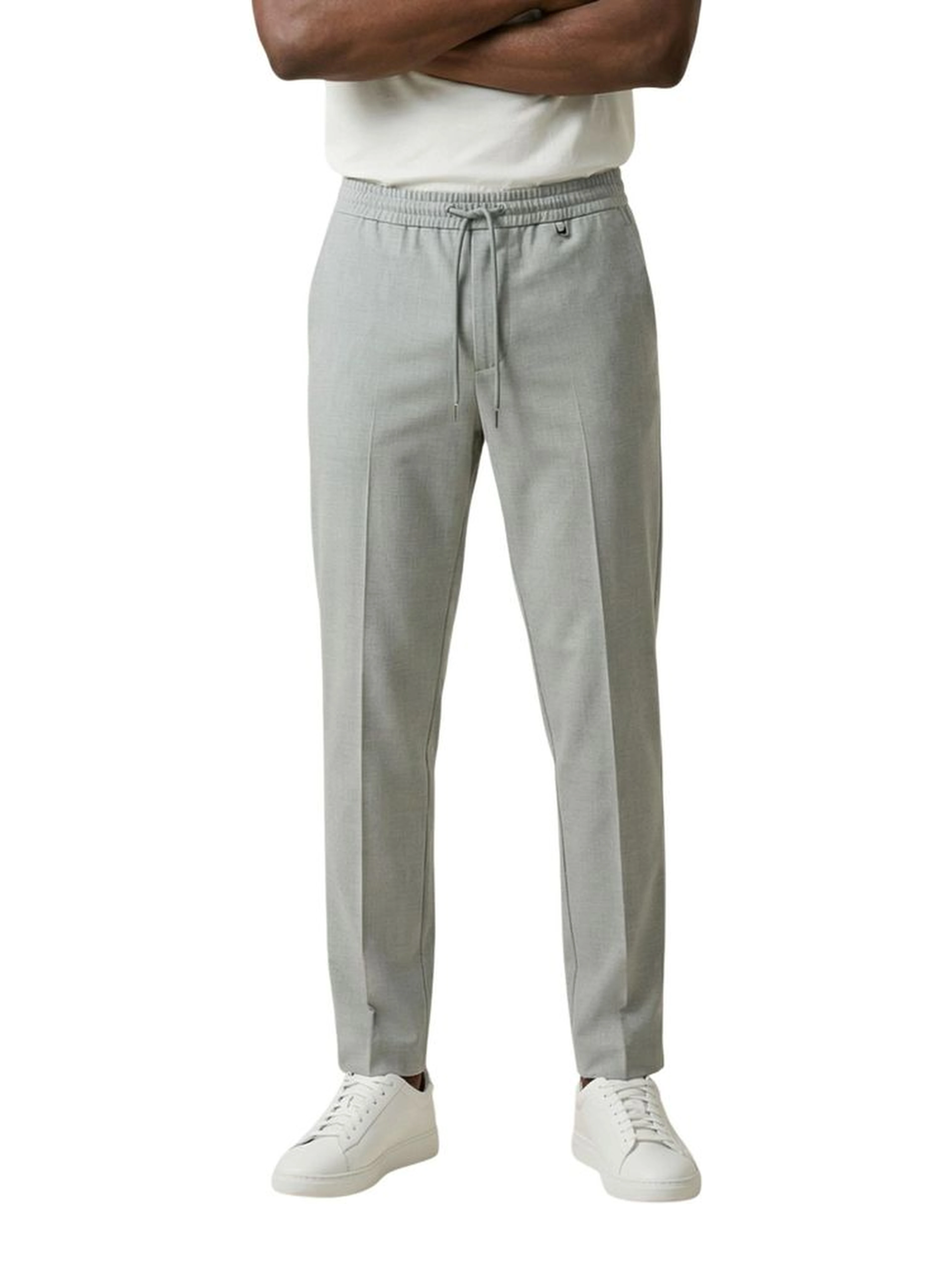Bicolor Polyester Dress Pants