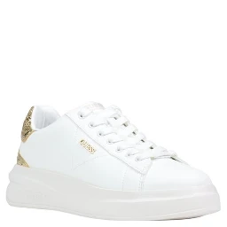 White Leather Low Top Sneakers