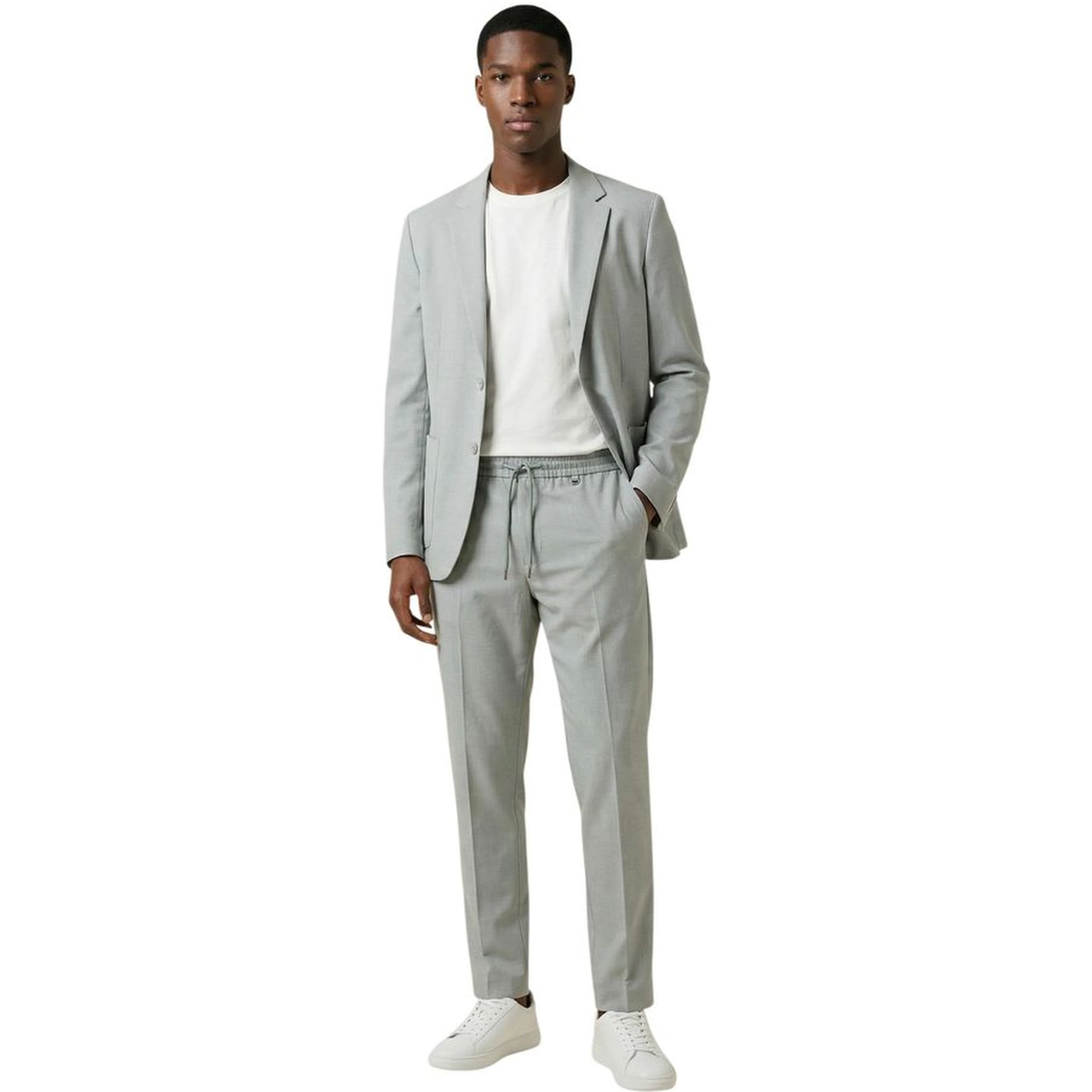 Bicolor Polyester Dress Pants