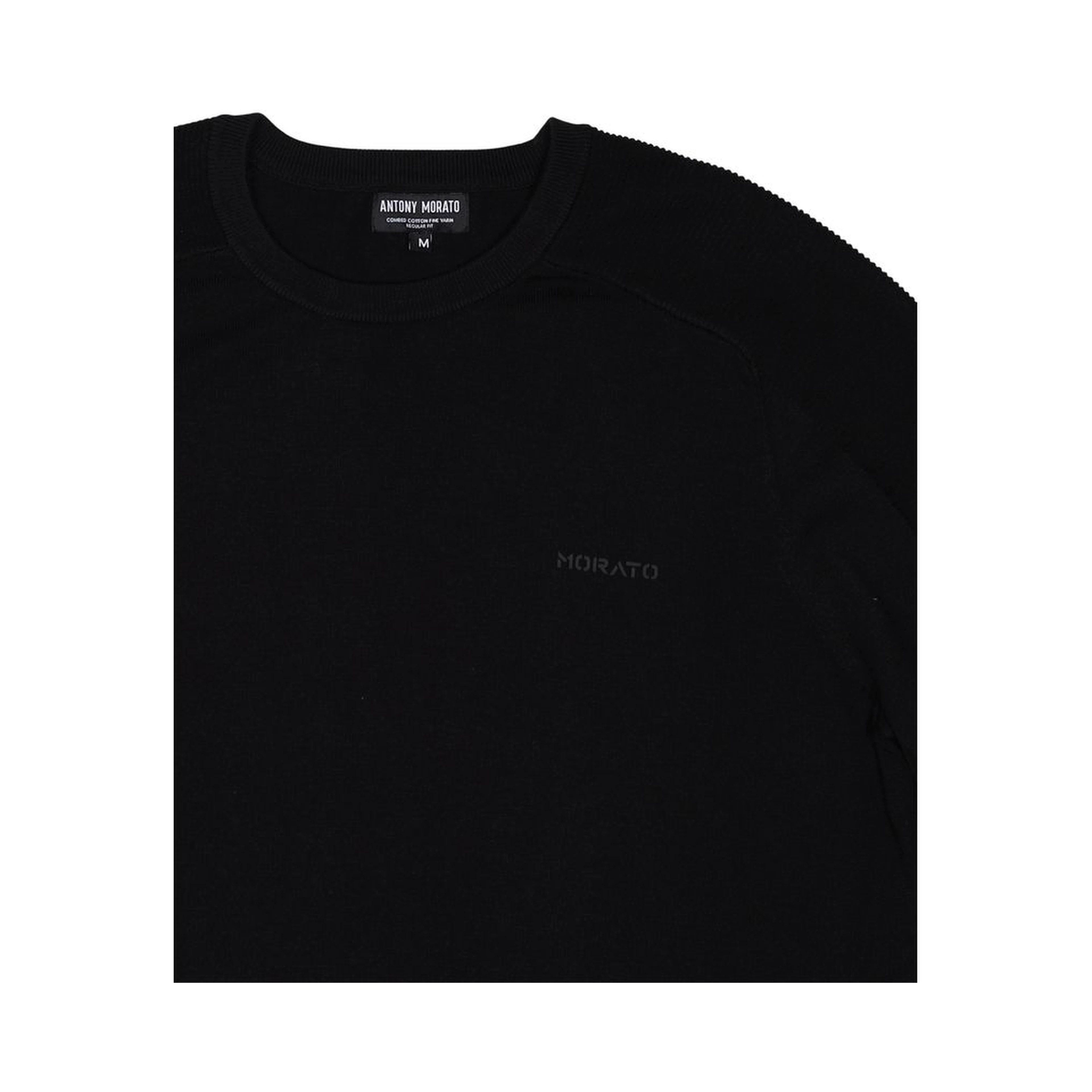 Black Cotton Sweatshirt