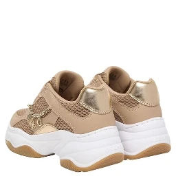 Beige Polyethylene Chunky Sneakers