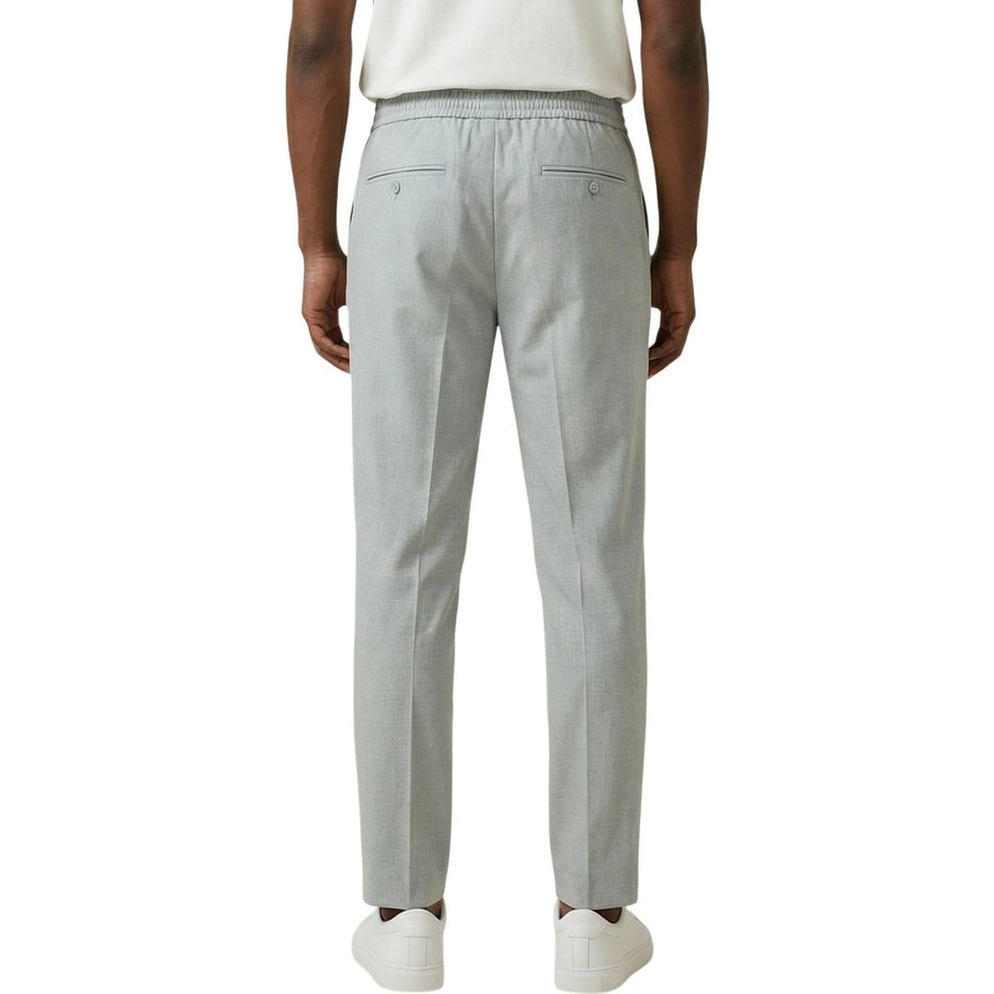 Bicolor Polyester Dress Pants