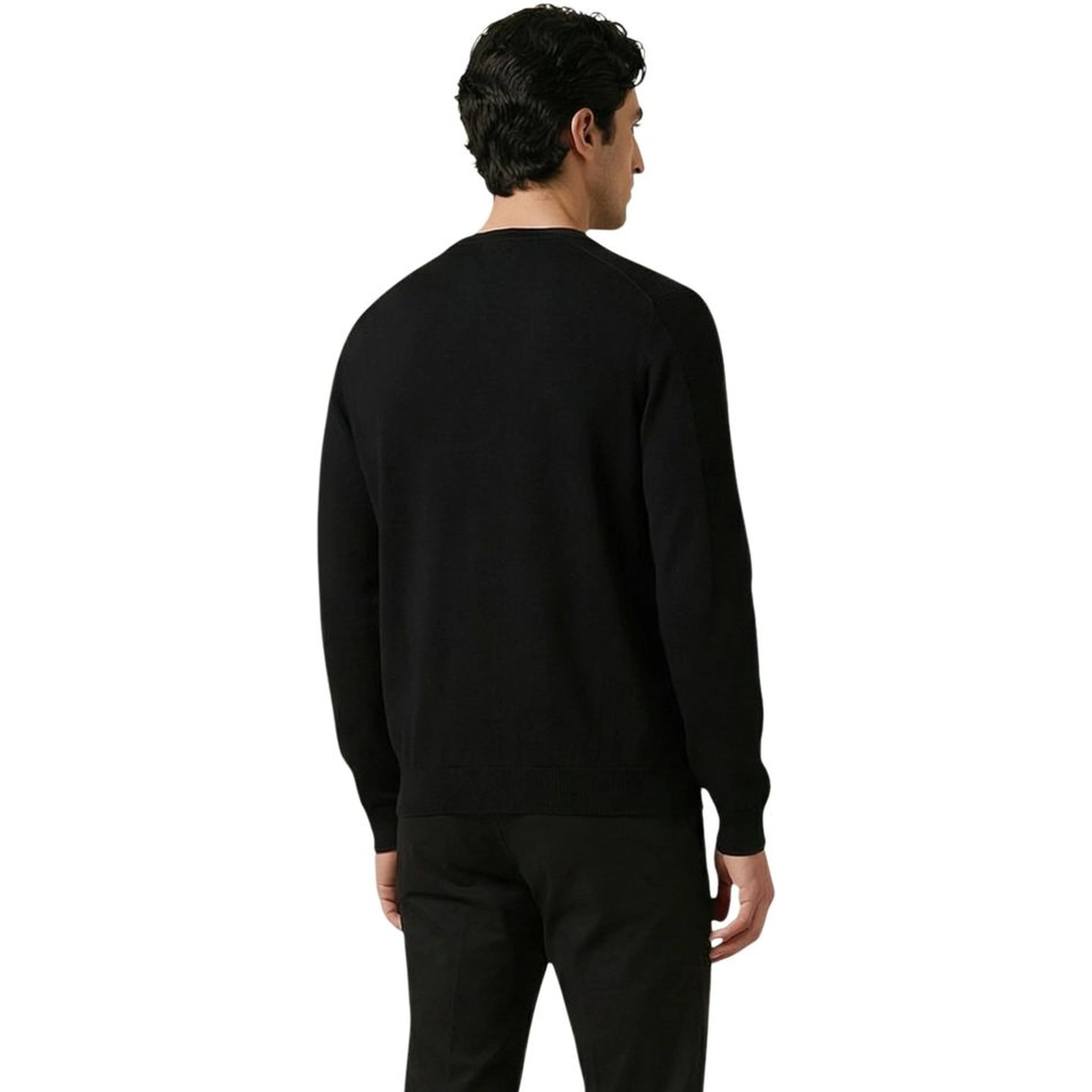 Black Cotton Sweatshirt