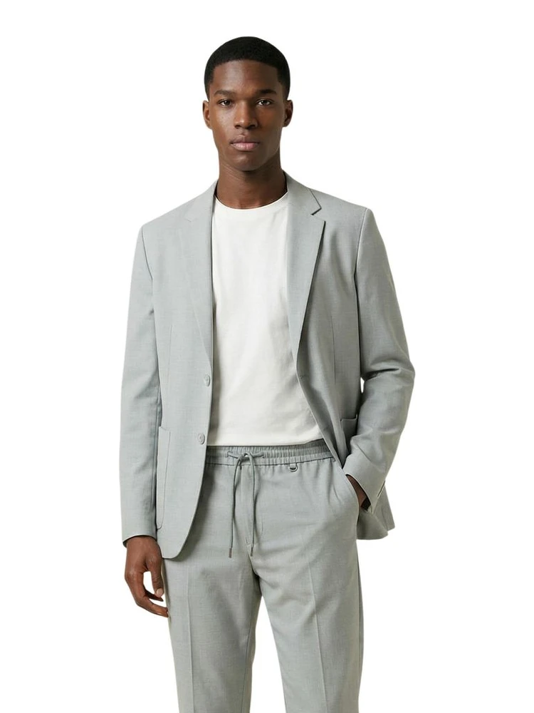 Bicolor Polyester Blazer