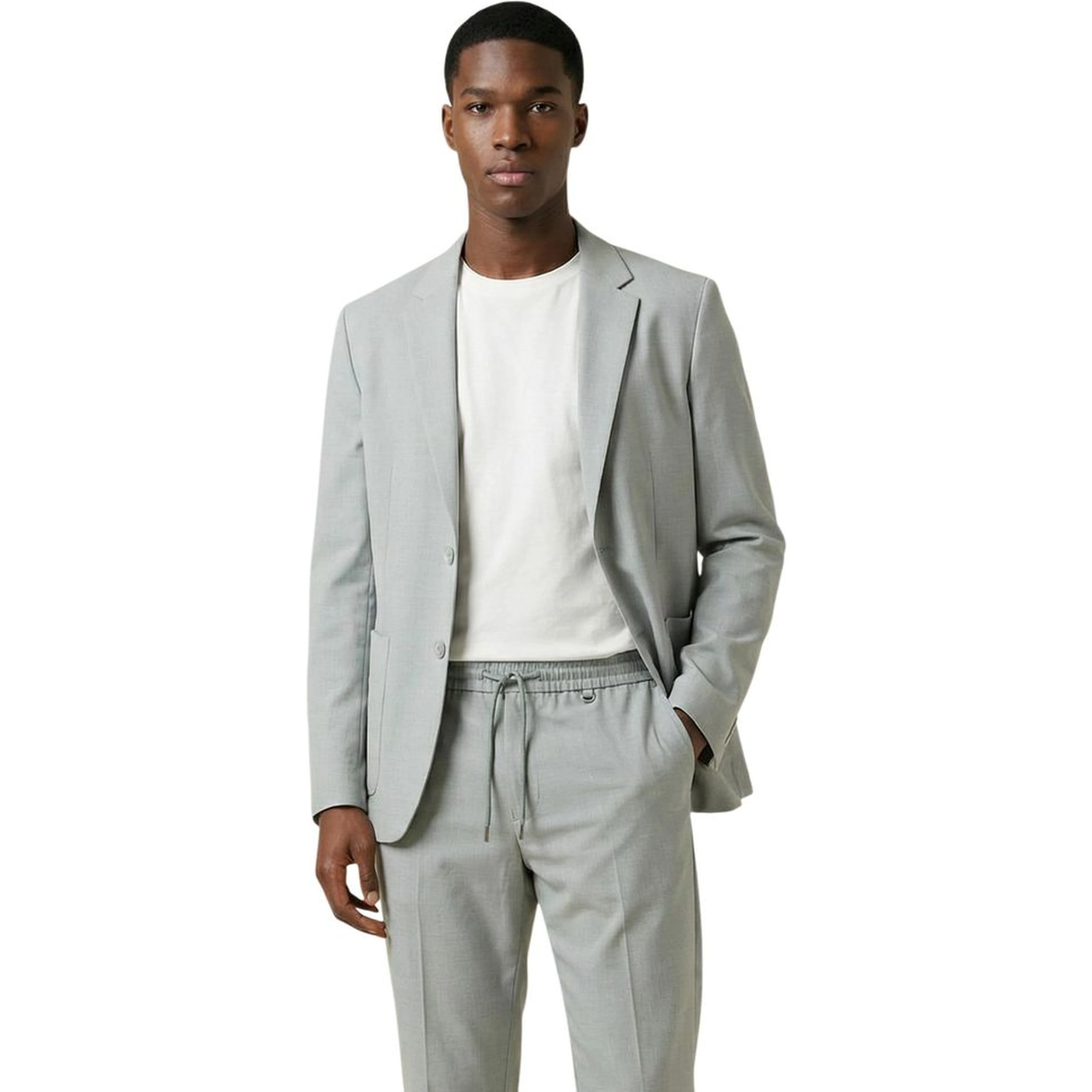 Bicolor Polyester Blazer