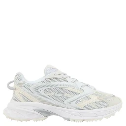 White Recycled Polyester Athletic Sneakers