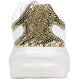 White Leather Low Top Sneakers