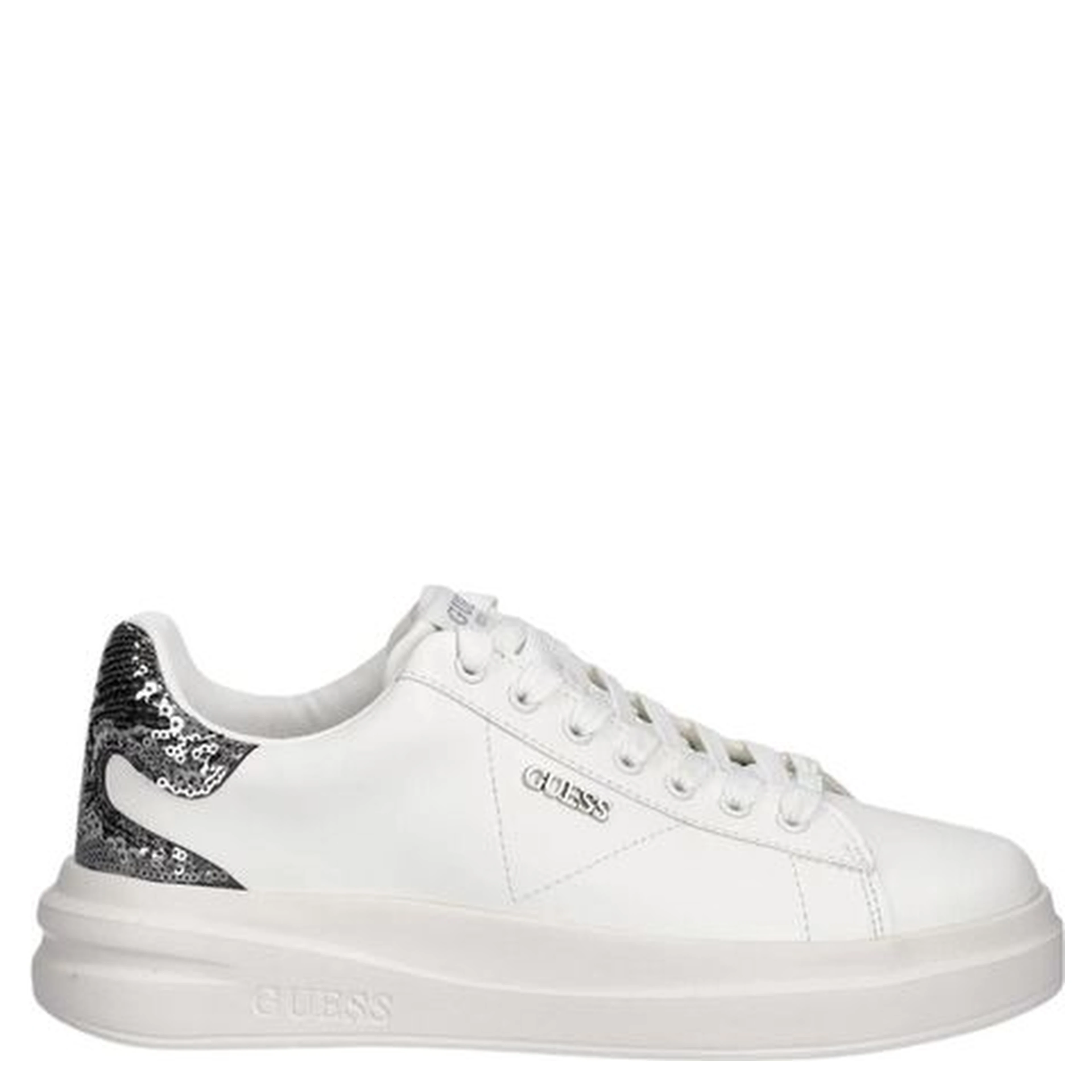 Silver Leather Sneakers