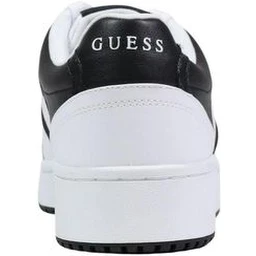 Black And White Polyethylene Low Top Sneakers