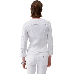 White Cotton Denim Jacket