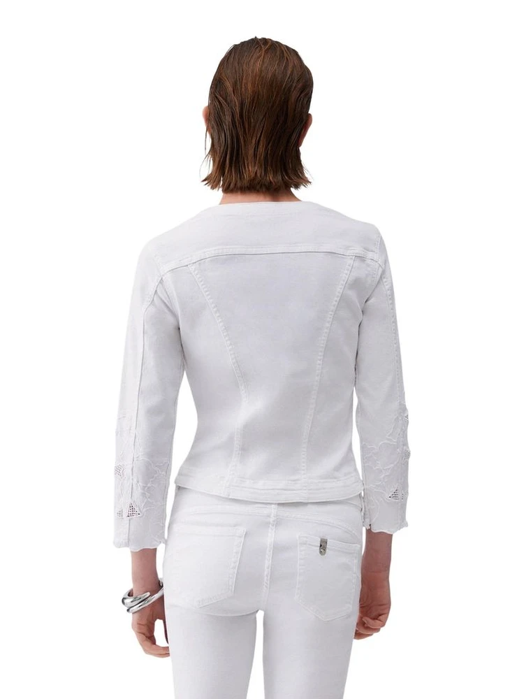 White Cotton Denim Jacket alternative