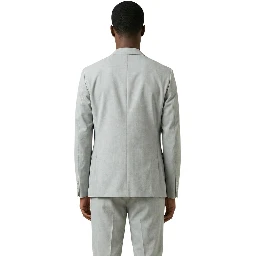 Bicolor Polyester Blazer