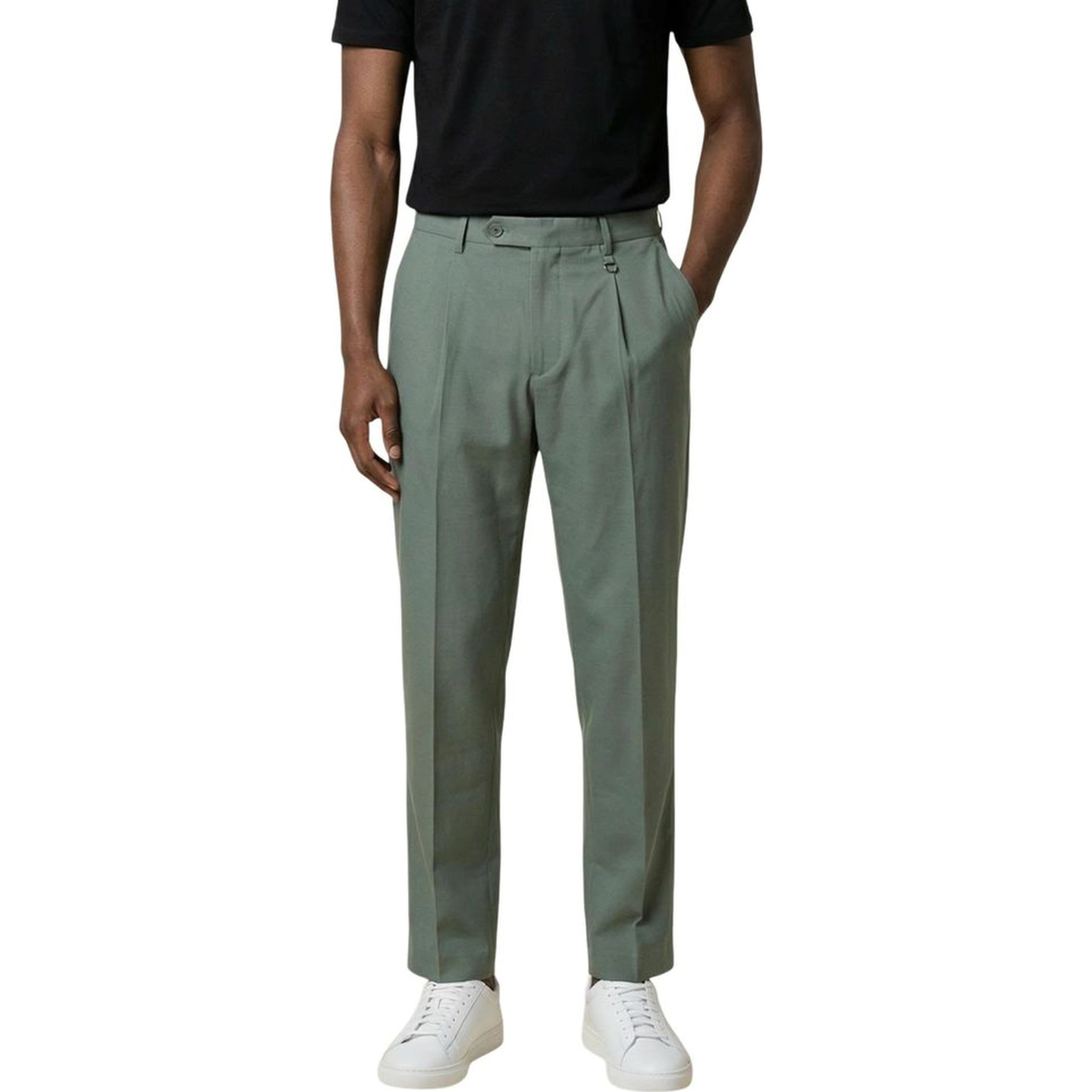 Green Lyocell Casual Pants