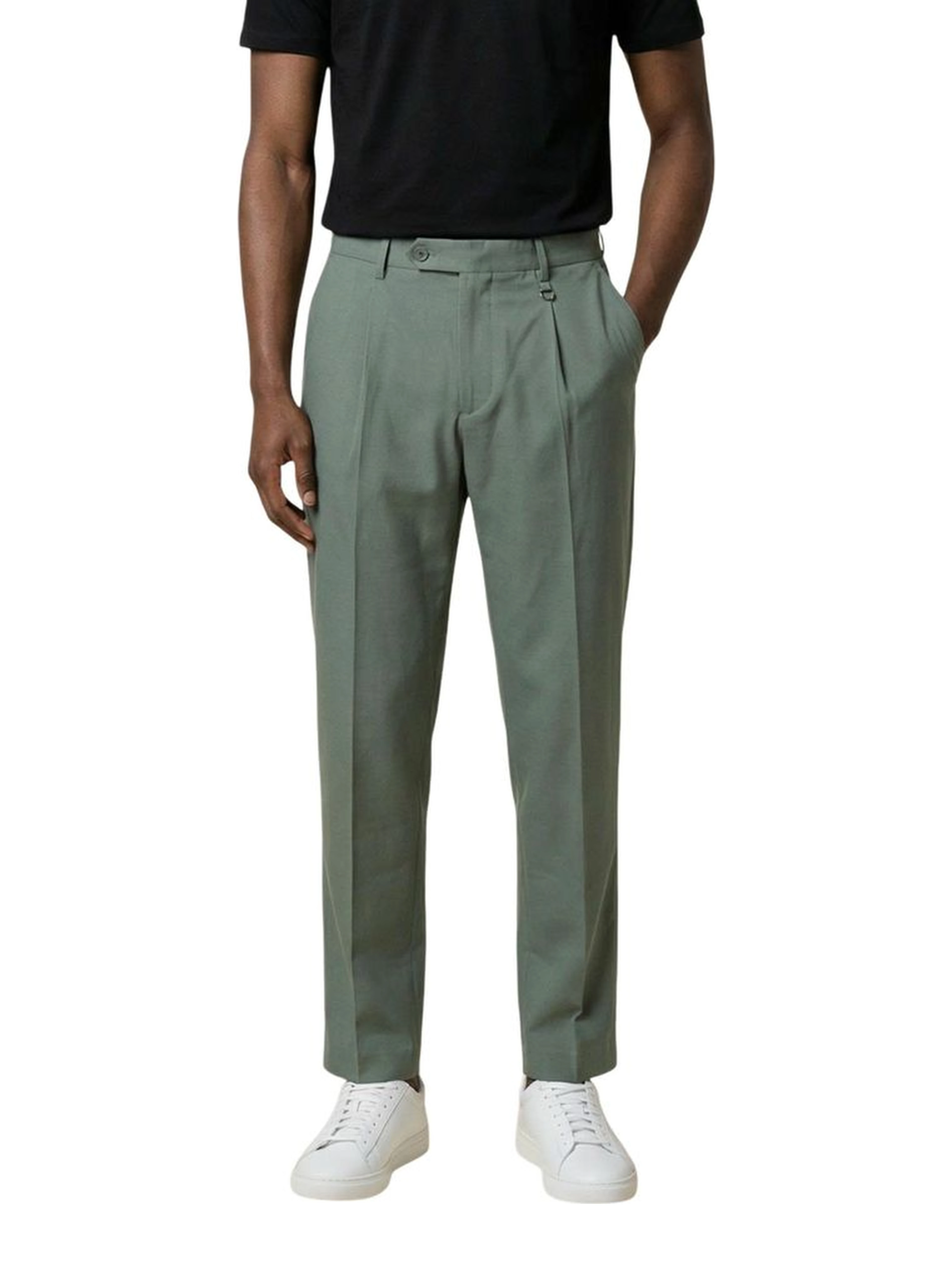 Green Lyocell Casual Pants