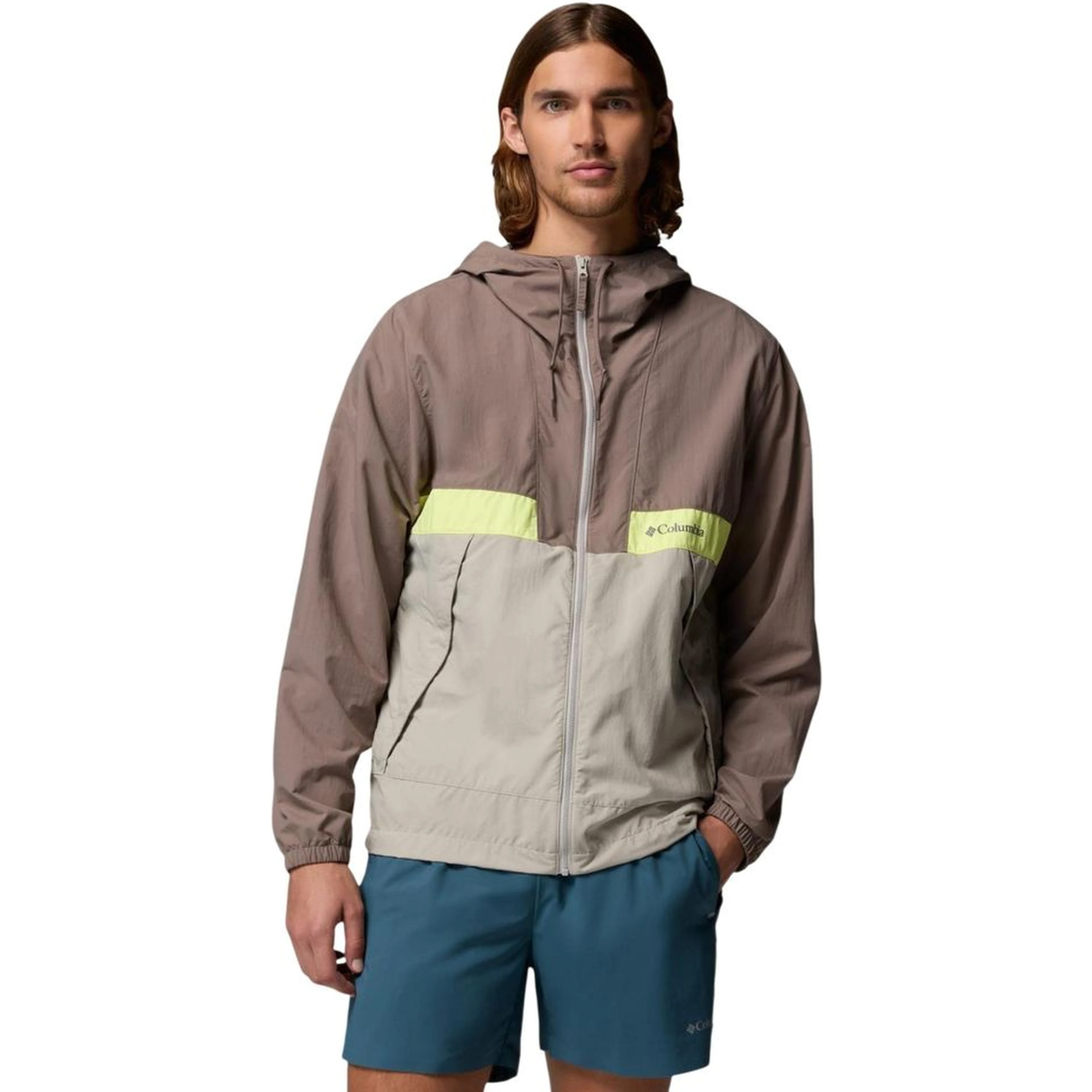 Gray Nylon Shell Jacket