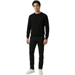 Black Cotton Sweatshirt
