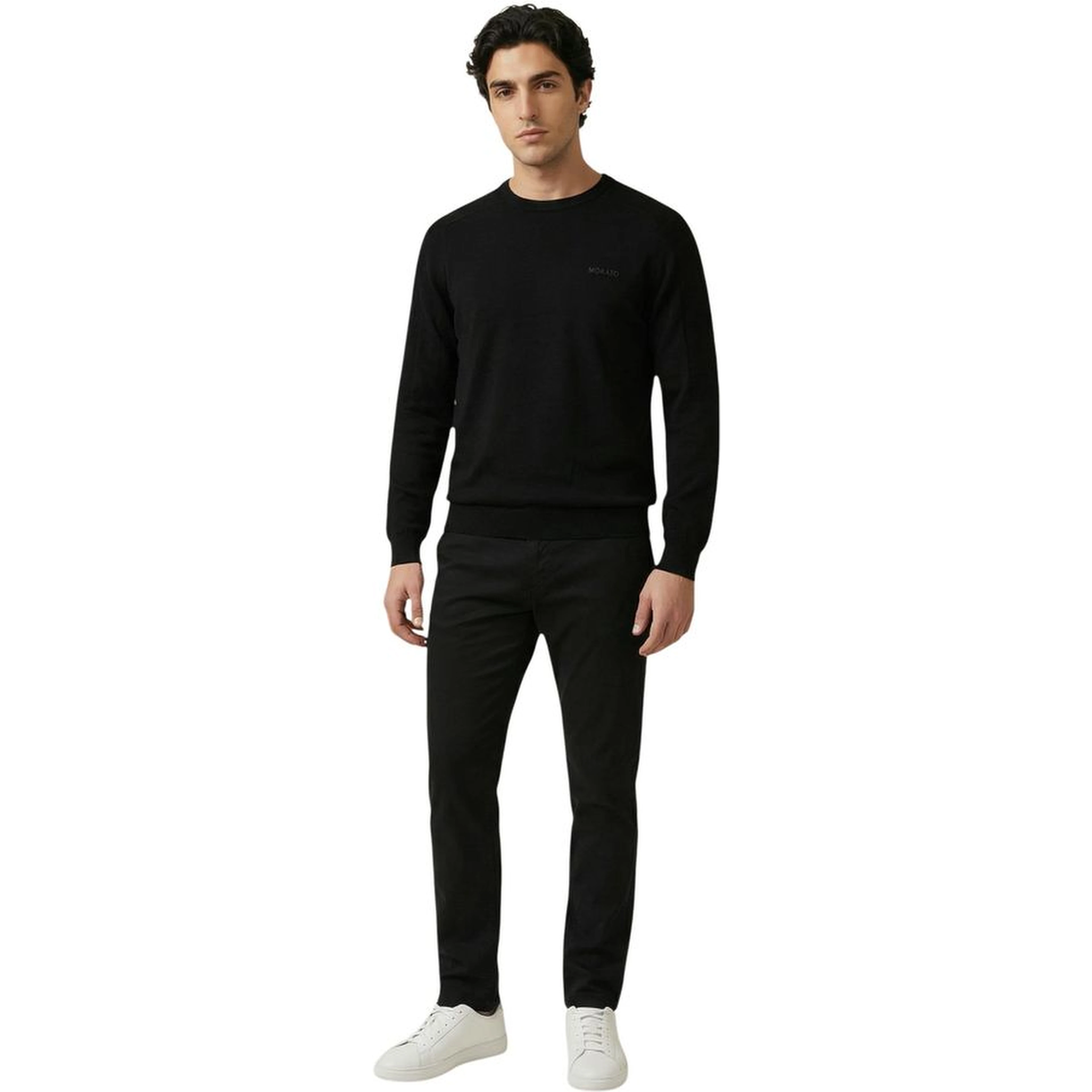 Black Cotton Sweatshirt