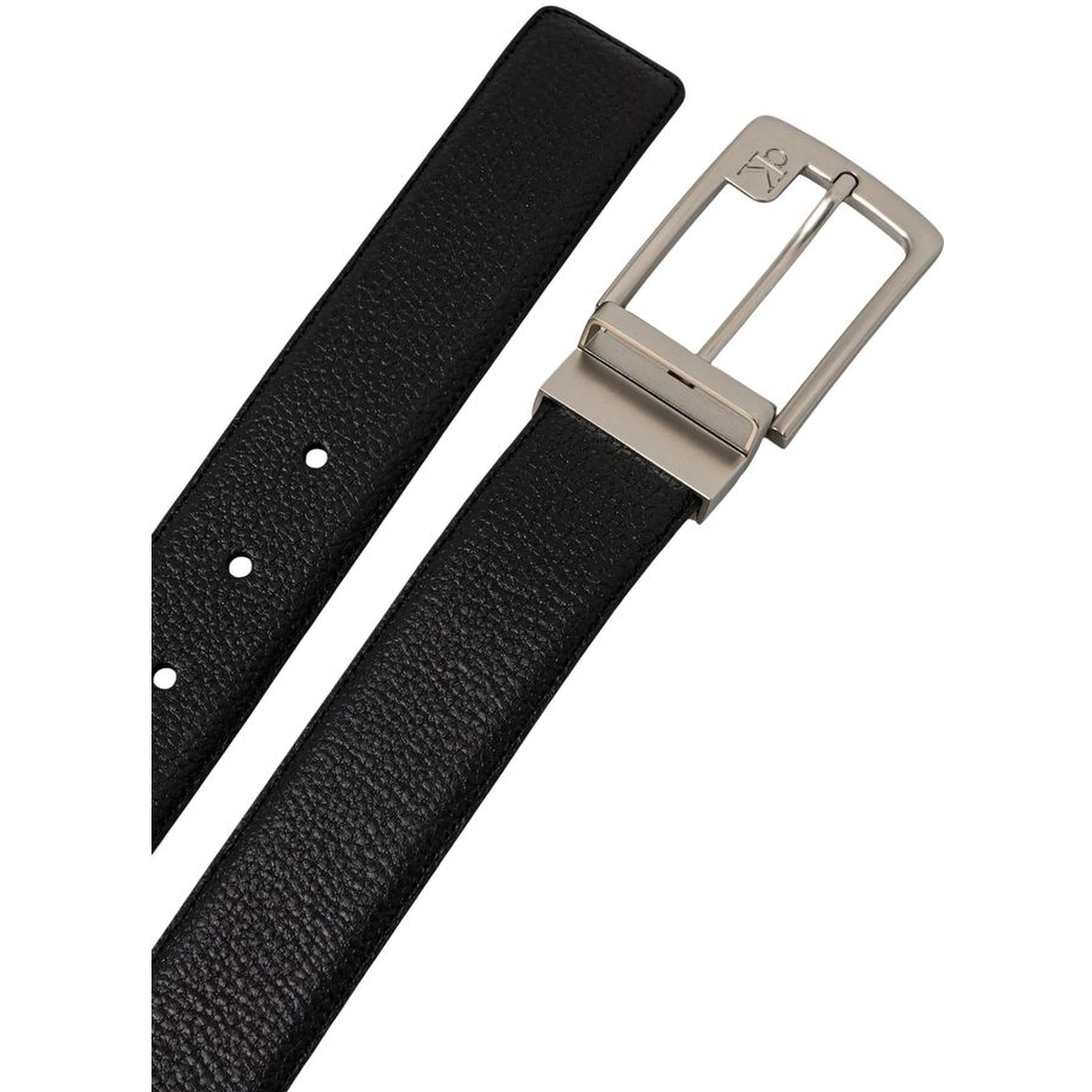 Bicolor Leather Regular Belt