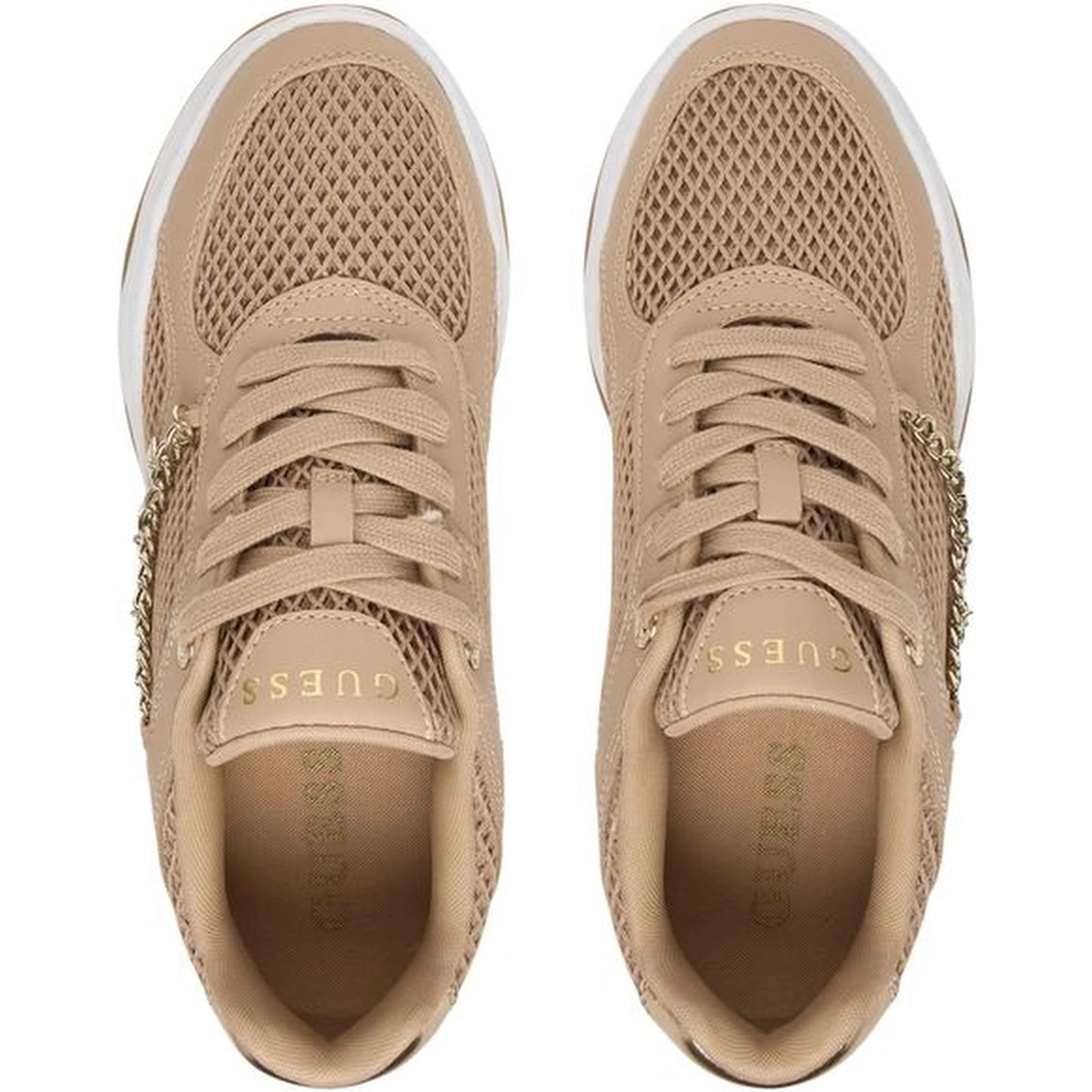 Beige Polyethylene Chunky Sneakers