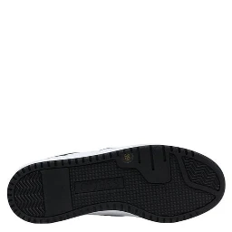 Black And White Polyethylene Low Top Sneakers