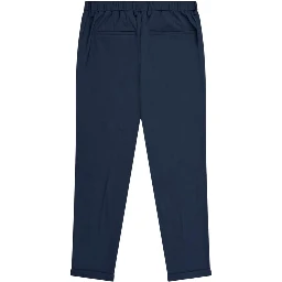 Blue Polyamide Dress Pants