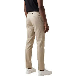 Beige Lyocell Dress Pants