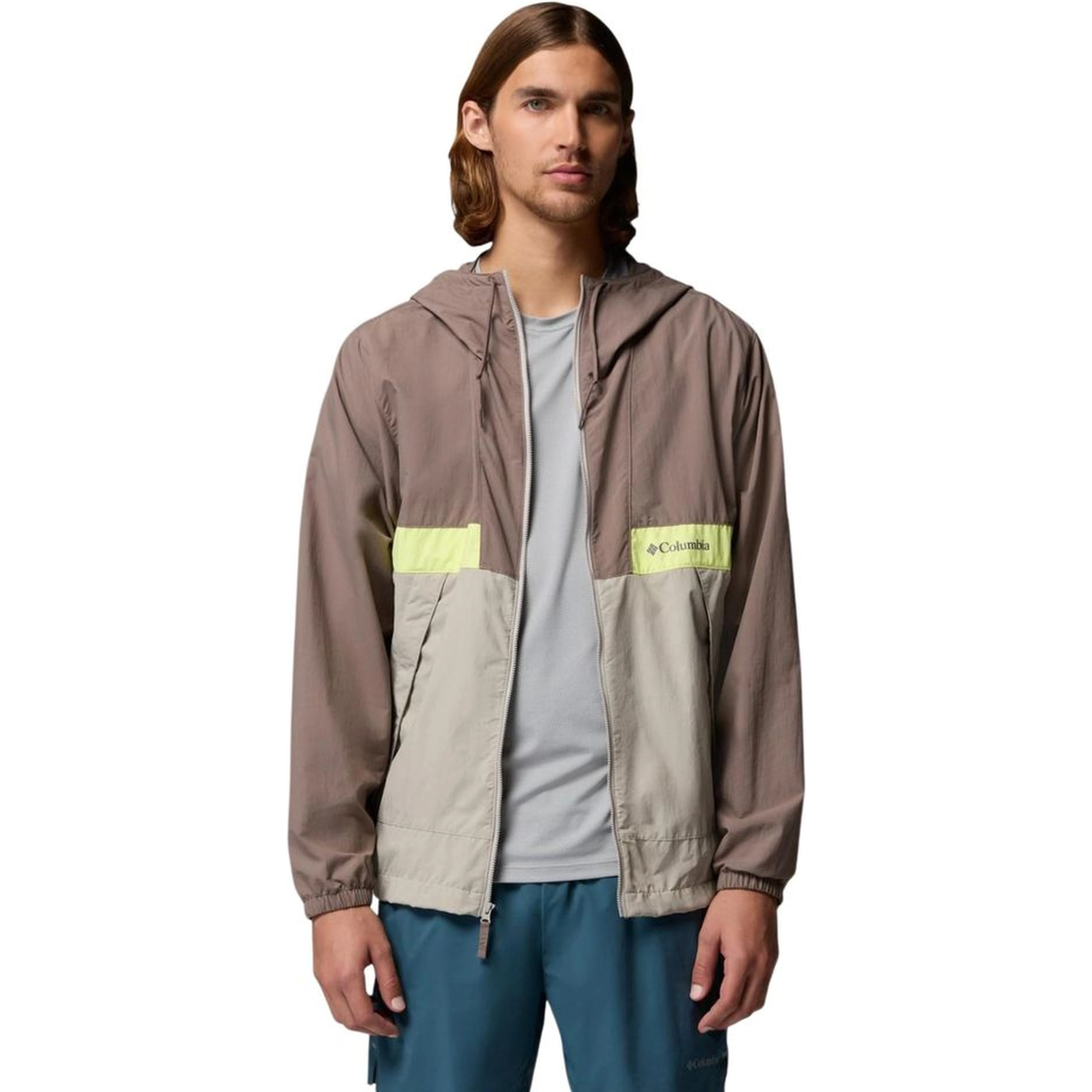 Gray Nylon Shell Jacket