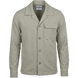 Beige Polyester Full-Length Jacket