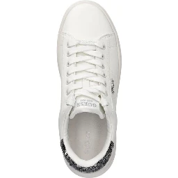 Silver Leather Sneakers