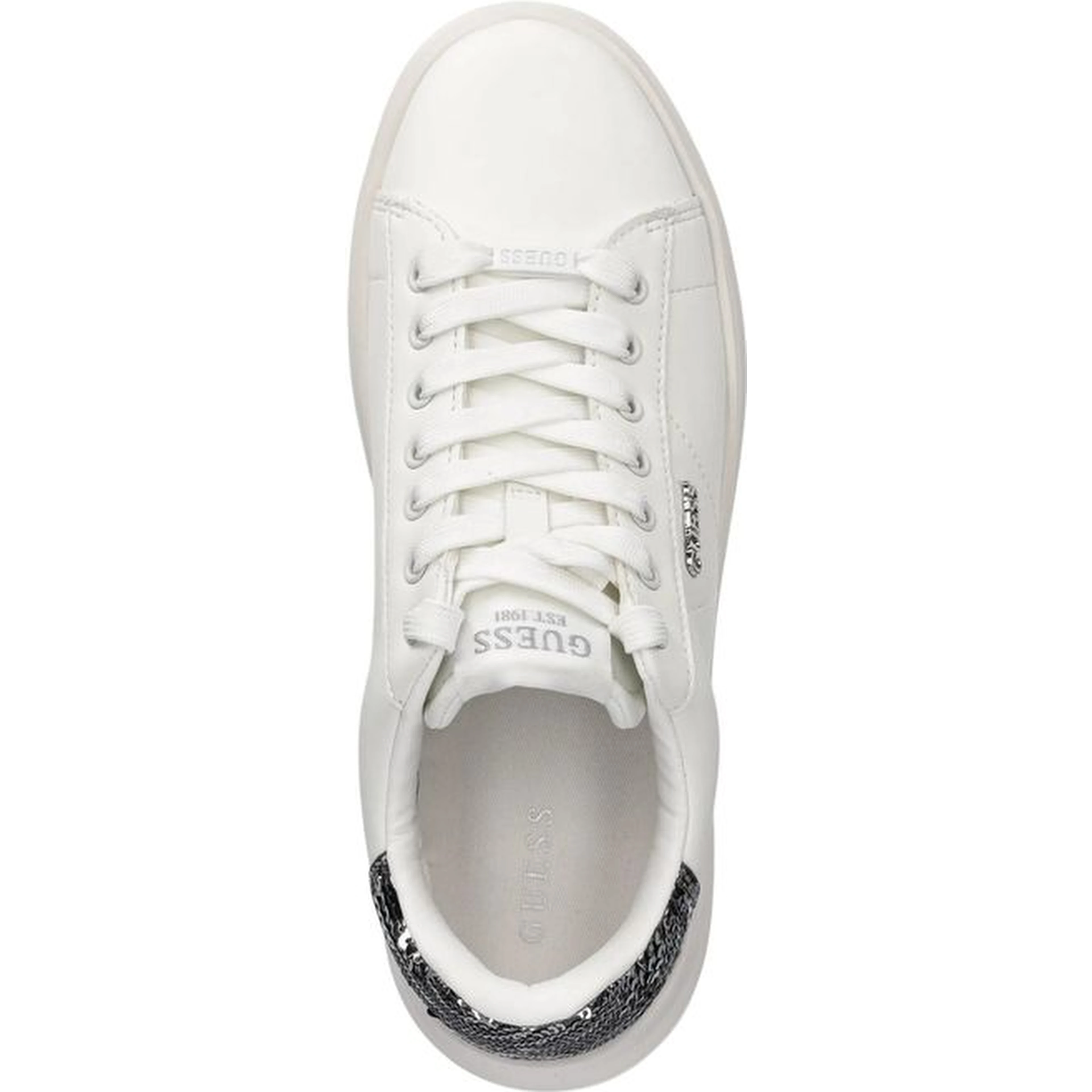 Silver Leather Sneakers