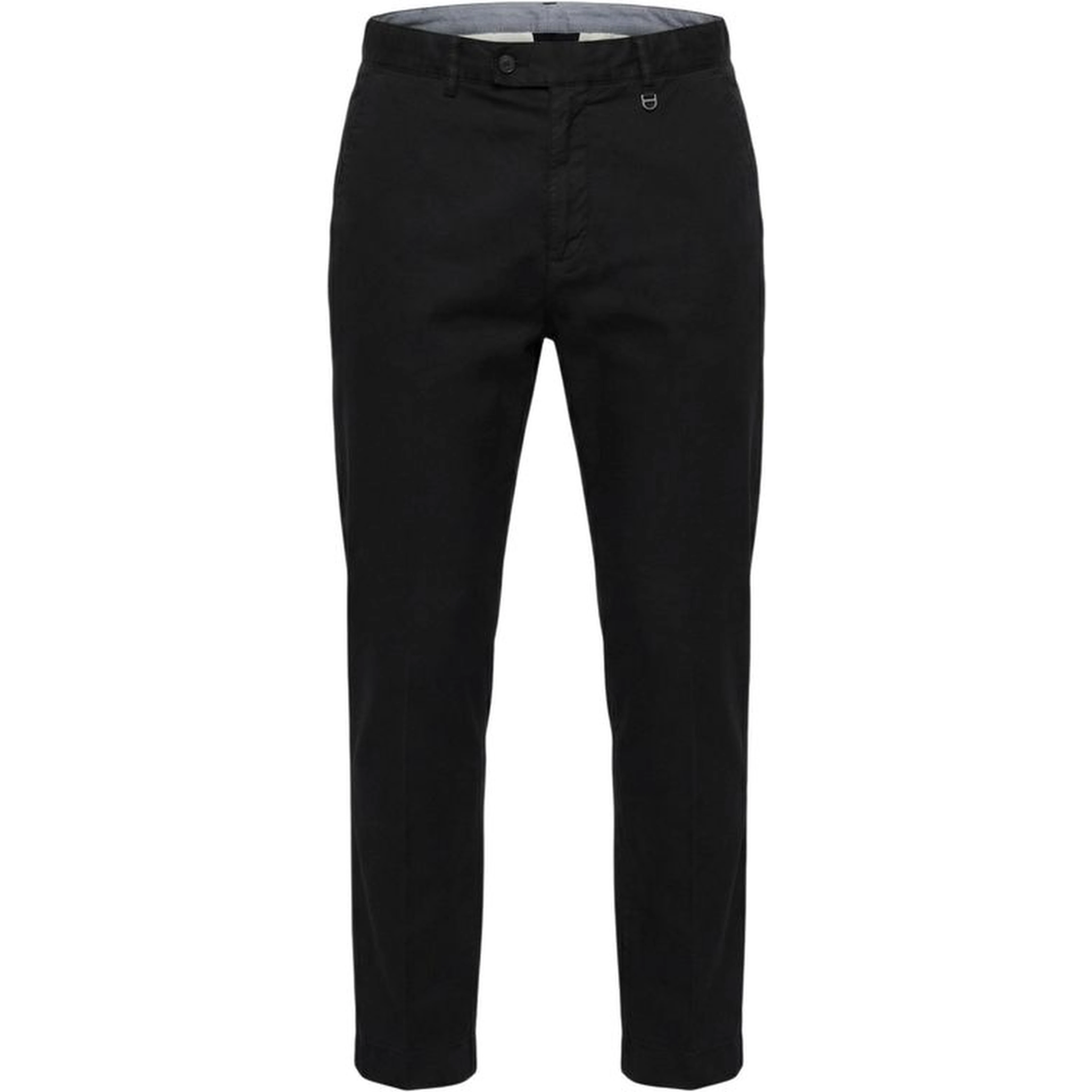 Black Cotton Casual Pants